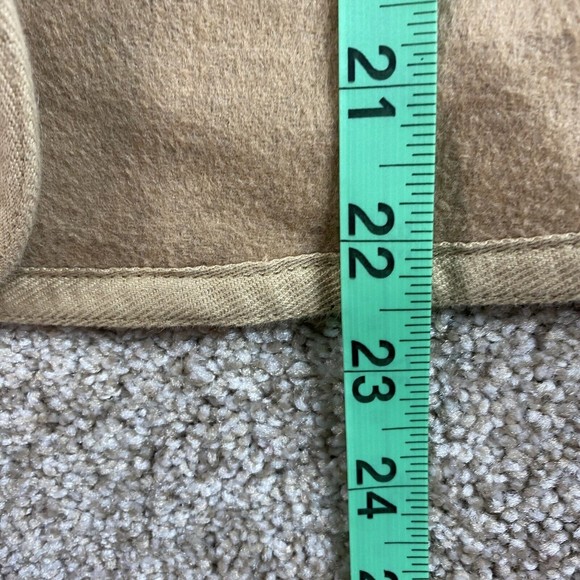 Trouve Womens Wool Bell Sleeve Swing Jacket XS Tan Beige Retro Mod - Picture 6 of 9